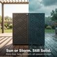 thumbnail image 5 of OFFIGAM Outdoor Storage Cabinet with Shelves Waterproof Plastic Garage Closed Storage Black 34.25x33.5x15.08 Inch, 5 of 9