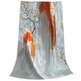 thumbnail image 2 of Fotbe Koi Fish Water Manta de Franela Acolchonada con Estampado, Súper Suave y Esponjosa, Extra Grande para Sofá, Cama, Uso Todo el Año-80"x60", 2 of 7