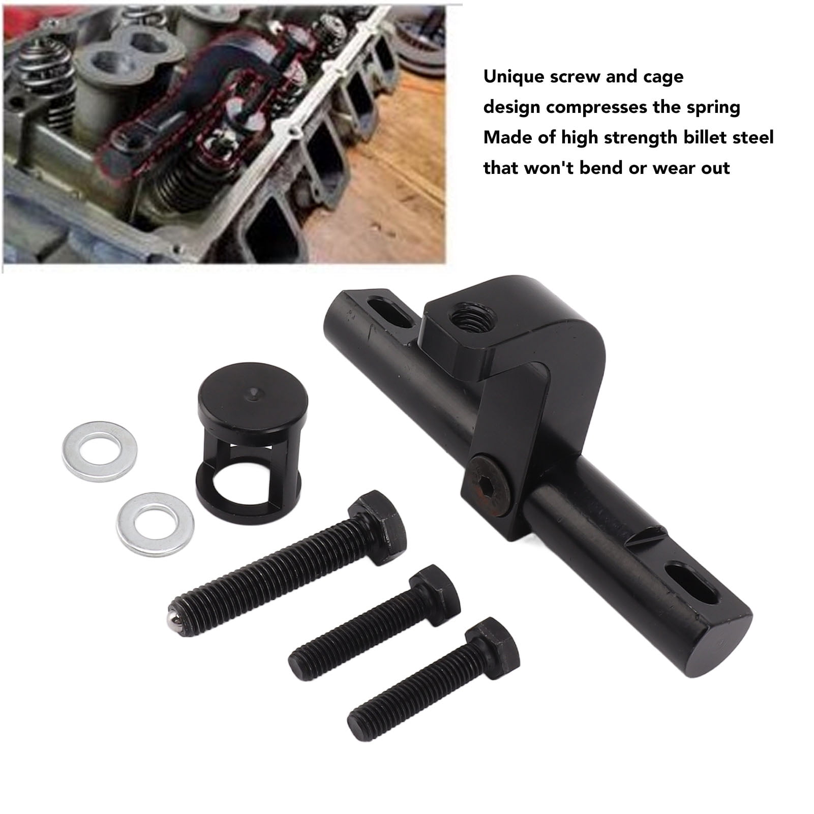 YAHHU Valve Spring Compressor Kit, Heavy Duty Steel Automotive Specialty Tool for HEMI Engines, Easy Install Set