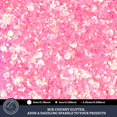 thumbnail image 3 of Leobro Brillo Rosa 160G/5.64Oz Brillo Grueso Rosa Brillo Artesanal Brillo Grueso Mixto Y Brillo Fino Copos De Brillo Iridiscente Brillo Para Manualidades Cuerpo De Resina Brillo Rosa Iridiscente, 3 of 5