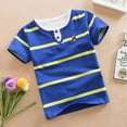 thumbnail image 2 of TOOYOU Boys Summer T-Shirt New Children'S Short Sleeve Tee Cute Comfortable Kids Apparel Size 2-3 Years Blue, 2 of 3
