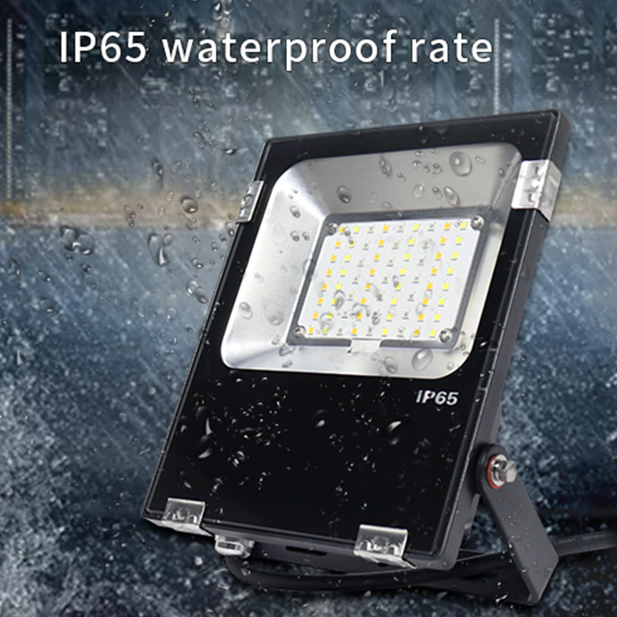 GIDEALED 30W Smart ZigBee LED Flood Light Outdoor RGBWW,ZigBee Hub Required for APP/Alexa Echo Voice Control RGB Color Changing Street Lamps,Garden Road Landscape Lighting