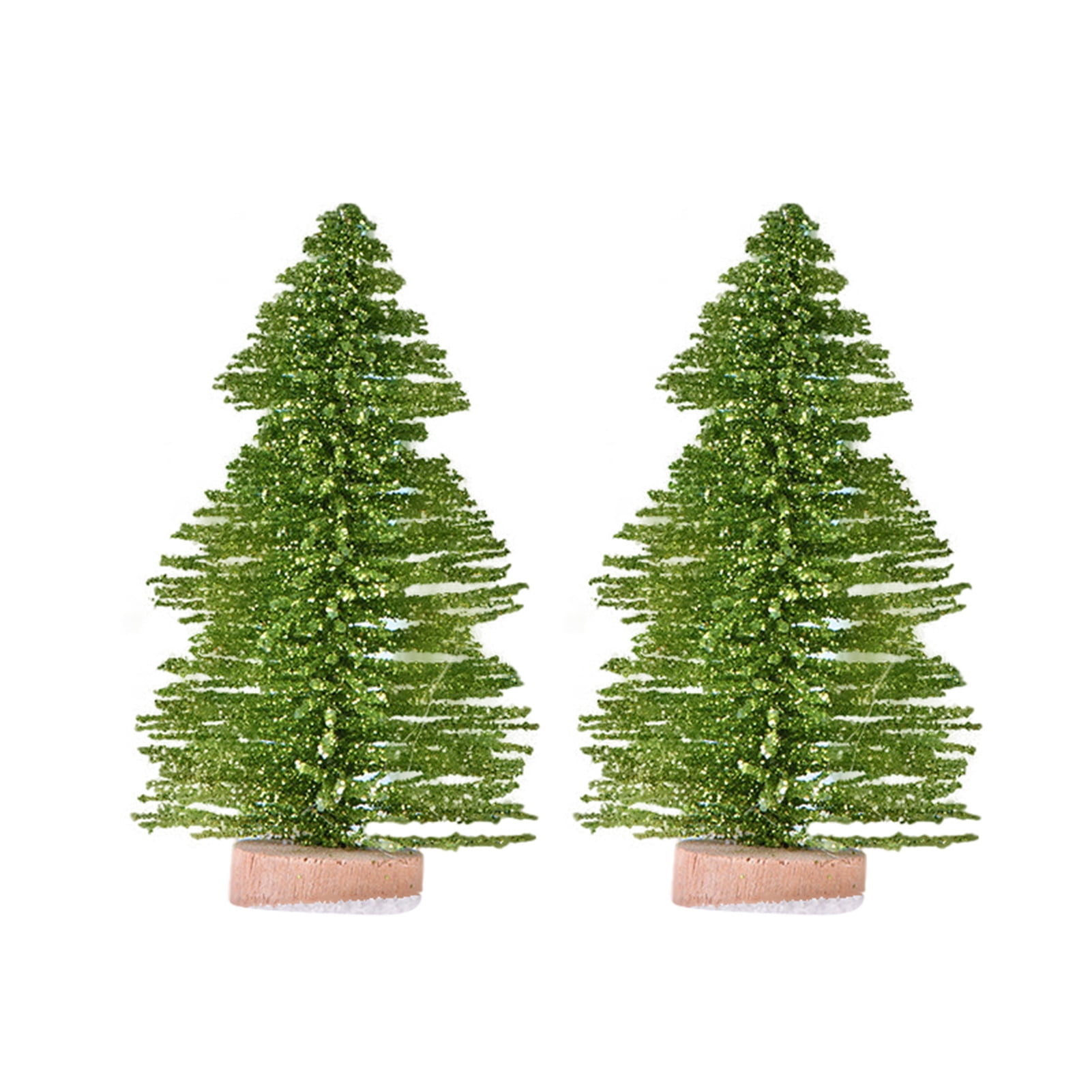 Pnellth Mini Christmas Tree Sturdy Ornamental Plastic Christmas Tree