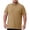 13# Camel, variant on Mens Big and Tall Advantage Performance Short Sleeve Polo Shirt Purple 5XL