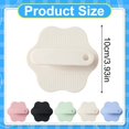thumbnail image 3 of 1 Pc Silicone Body Scrubber Gentle Exfoliating Brush on Sensitive Skin Soft Shower Scrubber for Body, Hygienic Silicone Loofah Bathroom Essentials Brush for Women, Men, 3.93 Inch, Beige, 3 of 6