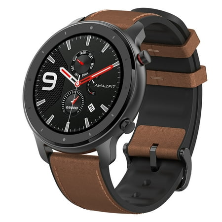 AMAZFIT GTR Smart Watch, Bluetooth Smart Wrist Watch with Bluetooth 5.0, Sleep Monitor, Heart Rate Monitor, 24 Days Battery Life, 5ATM Waterproof, Global Version for Android Phone and (Android Phone With Best Battery Life Below 5000)