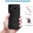 thumbnail image 3 of JETech Coque pour Samsung Galaxy S10 Plus S10+, Housse de Protection avec Absorption des Chocs et Design en Fibre de Carbone, Noir, 3 of 5
