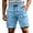 Blue, variant on uikmnh Mens Multiple Pockets Hiking Cargo Shorts Comfort Stretch Fit Relaxed Everyday Shape Neat Tailored Lines for Weekend Yard Work,M