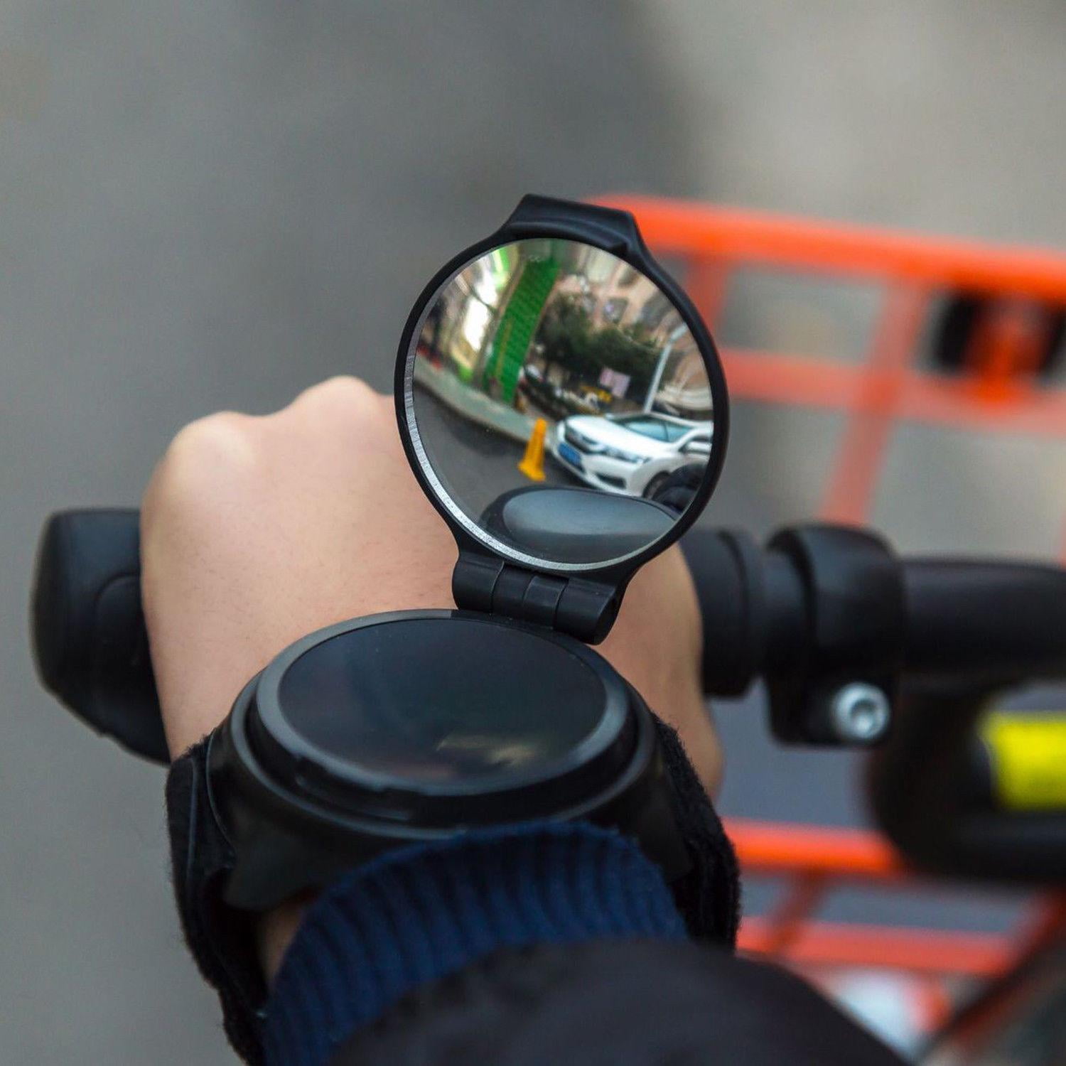 wrist mirror for cycling