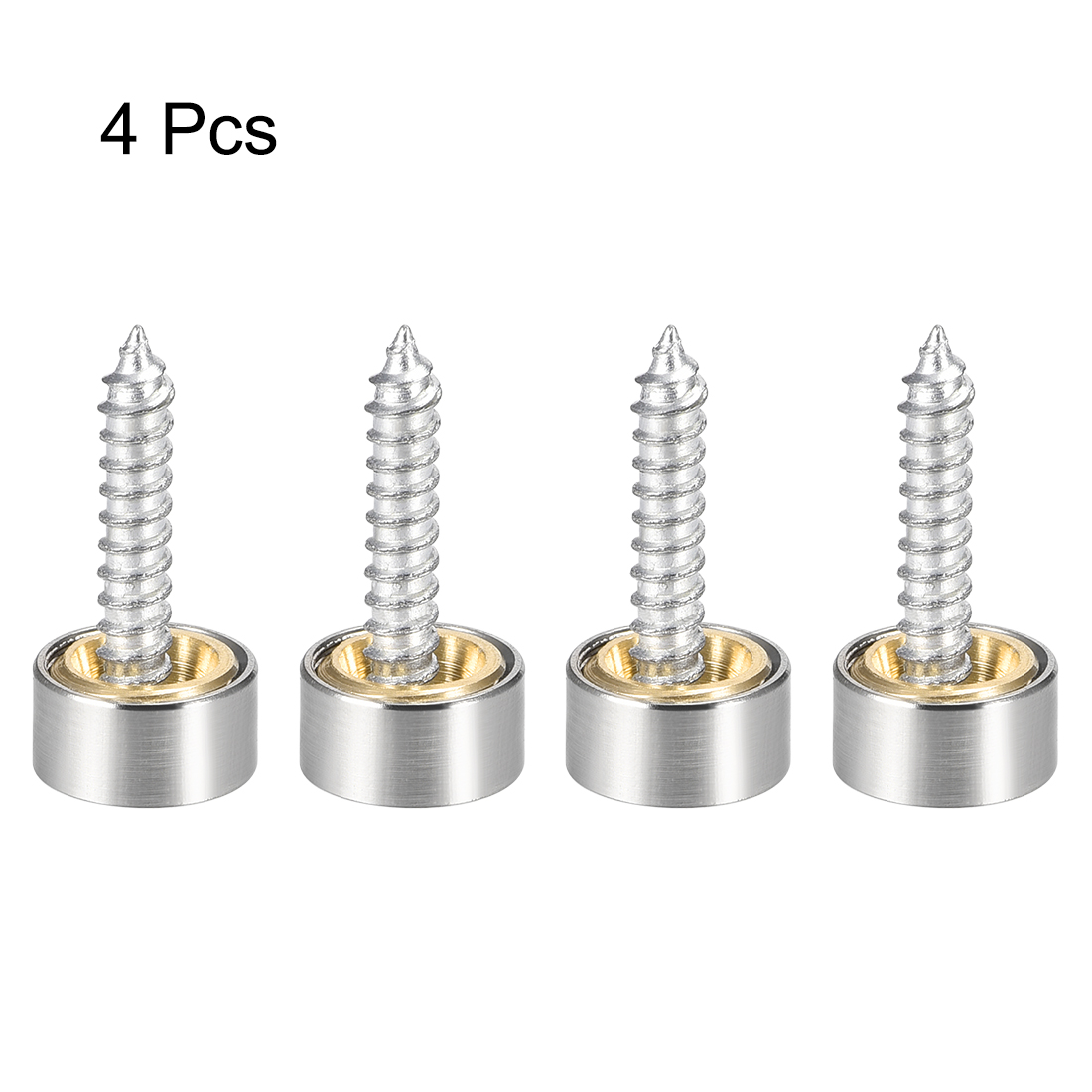 Unique Bargains Mirror Screws Decorative Cap Cover Nails 10mm
