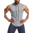 thumbnail image 1 of UKAP Mens Summer Tops Sleeveless Tank Muscle Shirts Loose Workout Vest Light Gray Star Network M, 1 of 4