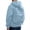 Light Blue, variant on Men's Casual Zip up Hoodies with Backpack Back Fall Winter Long Sleeve Baggy Full Zipper Sweatshirt Jackets Oversized Raglan Sleeved Solid Color Hooded Outerwear Blue XXXL