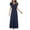 Navy, variant on qolati Maxi Dresses for Women 2024 Boho Wrap V Neck Short Sleeve A Line Long Maxi Dress Elegant Ruched High Waisted Flowy Party Cocktail Dresses
