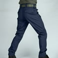 thumbnail image 4 of WREESH Men's Cargo Pants Multiple Pockets Trousers Work Wear Pocket Navy, 4 of 10