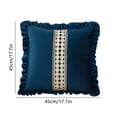 thumbnail image 3 of cpengpj Holland Velvet Solid Colour Lace Splicing Big Side Pillow Cushion Ultra Soft Cute Floor Pillow for Couch Bed Sofa, 3 of 6