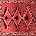 thumbnail image 1 of Ahgly Company Indoor Square Southwestern Red Country Area Rugs, 5' Square, 1 of 4