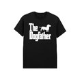 thumbnail image 1 of The Dachfather Funny Dad T-Shirt 180G Heavyweight Black Dachshund Design, 1 of 6