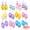 Design3, variant on Easter Egg Ornaments for Tree Decorations Mini Plastic Hanging Tree Ornaments for Easter Basket Stuffers DIY Crafts Party Favors 24Pcs Design1