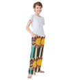 thumbnail image 3 of FORMRS Boys Pajama Pants with Pockets Size 9-10Y Kids Lounge Sleep Bottoms, Geometric Sun, 3 of 8