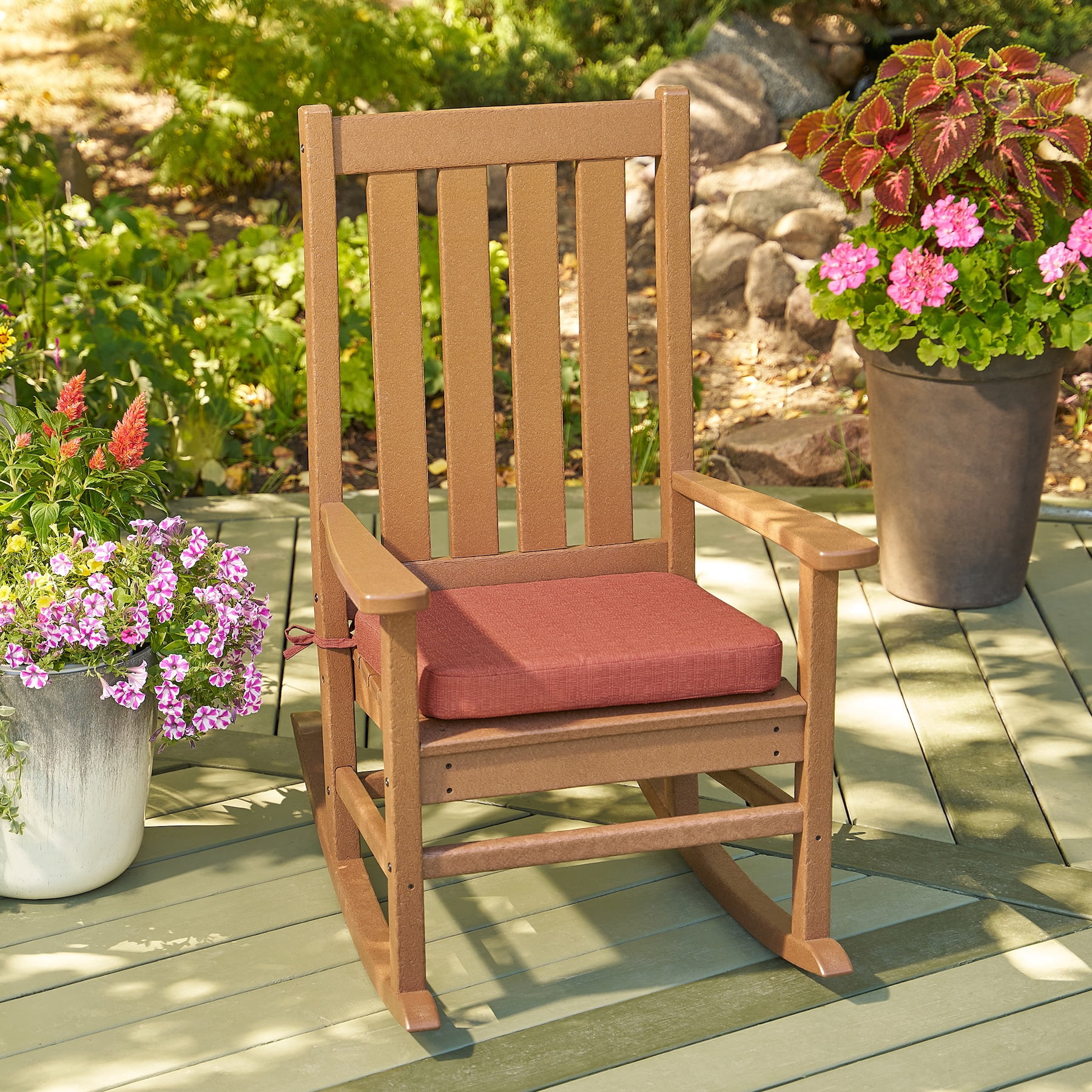 Better Homes & Gardens Premium Outdoor Bench Seat Cushion, Terracotta, 48" x 18"