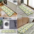 thumbnail image 6 of Yellow Lemon Fruit Slices White Pattern Kitchen Rug Mat,Kitchen Runner Rugs Non Skid Washable,Decorative Kitchen Floor Mats for Kitchen,Sink,Laundry,17"x47.2", 6 of 7