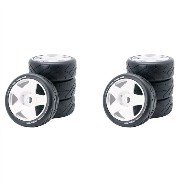 2Conjunto 103Mm 1/8 Escala RC Off Road Neumáticos Rueda 17Mm Hex para ARRMA Redcat Team VRX WR8 Hobao,