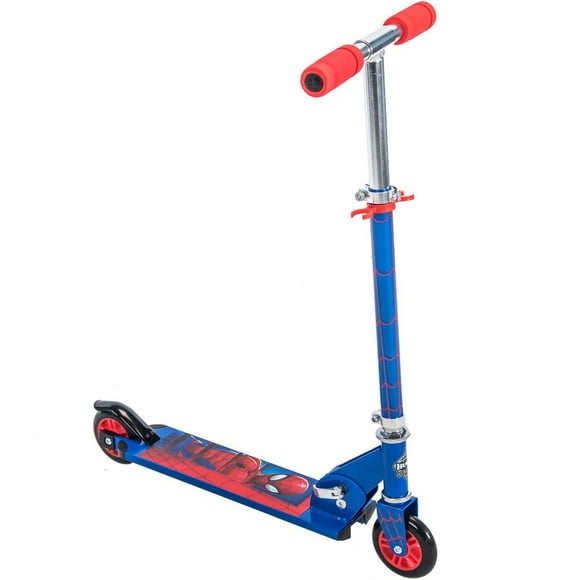Marvel Spider-Man 2-Wheel Boys’ Inline Folding Aluminum Scooter, by Huffy