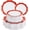 Red, variant on 100PCS Red Plates Disposable - Heavy Duty Christmas Plates 50 Guests Red Plastic Plate for Party Baby Shower Wedding Spring