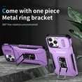 thumbnail image 2 of Allytech Shockproof Back Case for Apple iPhone 11 Pro Max, Military Grade Protective With Ring Holder Stand Compatible with Car Mount Anti-slip Hybrid Rugged Bumper Phone Cover for Men Boys -Purple, 2 of 8