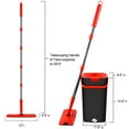 thumbnail image 7 of Flat Mop and Bucket Set with Wringer Set, Mop and Bucket with 3 Washable & Reusable Microfiber Pads, Wet and Dry Use Home Floor Cleaning System for Hardwood, Tile, Wall, Windows, 7 of 7