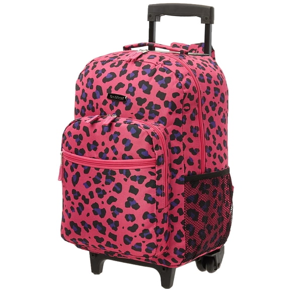 Mochila rodante Rockland Magenta Leopard 17x13x10 cm