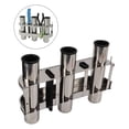 thumbnail image 3 of Powkky Fishing Rod Holder Marine Stainless Steel 3 Tube Link Rod Holder Rod Pod with Toolbar for Marine Yacht Boat Truck RV, 3 of 10