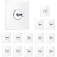 thumbnail image 1 of Juego de 14 Ganchos Adhesivos de Pared sin Clavos de Acero Inoxidable Impermeables para Cocina Baño y Oficina, 1 of 5