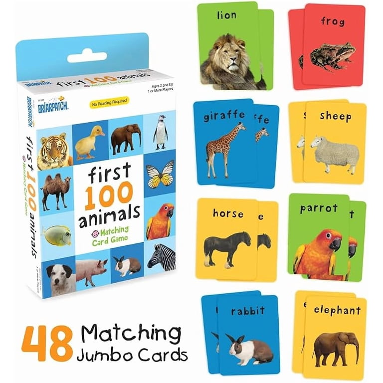 University Games First 100 Animals Matching Card Game photo 4