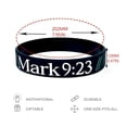 thumbnail image 4 of Bible Verse Bracelets, Charm Silicone Bracelet Wristbands Religious Inspirational Christian Gifts Rubber Scripture Bracelet for Men Women, 4 of 5