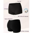 thumbnail image 6 of INNERSY Women's Cotton Boyshorts Under The Bump Pregnancy Postpartum Maternity Underwear 4 Pack(S,Black), 6 of 10