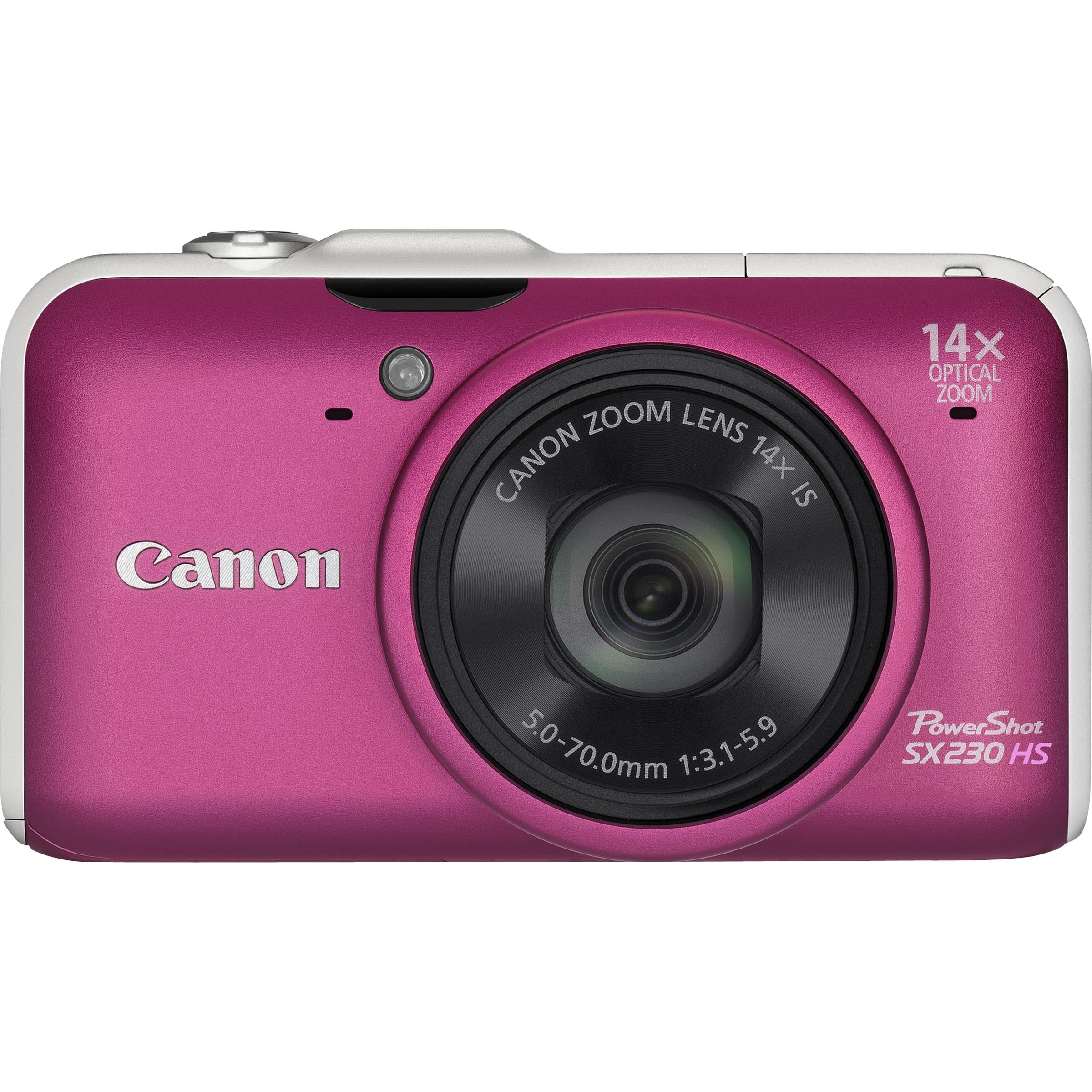 Canon PowerShot SX230 HS 12.1 Megapixel Compact Camera, Red - Walmart ...