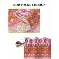 thumbnail image 6 of Pink Orange Boho Living Room Curtains 2 Panel, Vintage Ethnic Tribe Abstract Art Cafe Window Treatment, Extra Long Farmhouse Bedroom Bathroom Kitchen Curtains Drapes 104"x72", 6 of 6