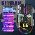 thumbnail image 4 of G6 Souris Mécanique RGB 12 Touches Filaire Gaming Mouse Design Ergonomique Macro 10 Touches Réglable 6 Vitesses DPI 13 Modes d'Éclairage RGB, 4 of 5