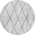 thumbnail image 1 of Ahgly Company Indoor Round Solid Gray Modern Area Rugs, 4' Round, 1 of 4