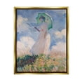 thumbnail image 3 of Stupell Industries Woman With Parasol Monet Classic Painting Metallic Gold Framed Floating Canvas Wall Art, 24x30, by Claude Monet, 3 of 5