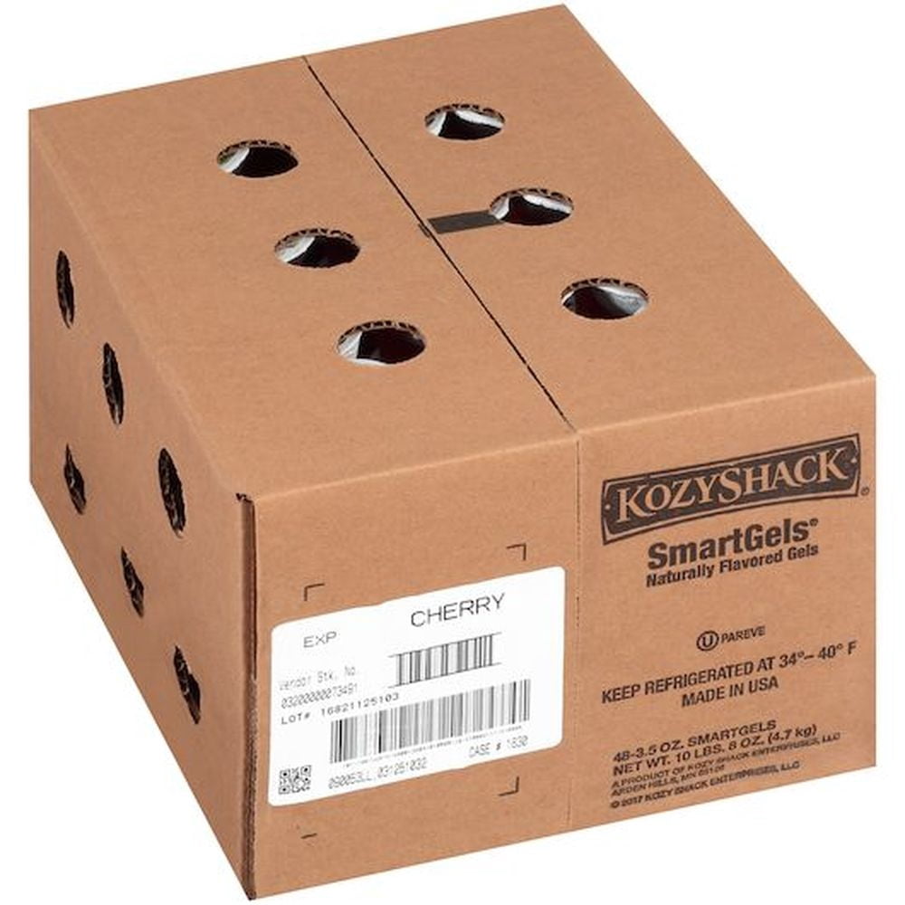 Kozy Shack Cherry Smartgels, 3.5 Ounce -- 48 per Case.