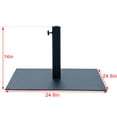 thumbnail image 7 of Market Outdoor 38.5 lbs Heavy Duty Backyard Square Steel Plate Stand Patio Umbrella Base, Black, 7 of 7
