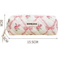 thumbnail image 2 of Pencil Case, Flower Print Pencil Case, Small Flower Pencil Pouch, Pen Pouch Portable Storage Bag, Used for Makeup Bags, Wallets, Travel, Easy to Carry (Pink), 2 of 7
