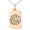 Rose, variant on Stainless Steel I Love You to the Moon and Back Engraved Small Rectangle Dog Tag Charm Pendant Necklace