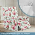 thumbnail image 3 of Xixirimido Roses Flower Pattern Recliner Slipcovers 4-Pieces Lazyboy Covers Couch Chair Cover Non Slip Reclining with Storage Pockets Furniture Protector for Home Living Room, 3 of 8