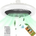 thumbnail image 2 of POINTERTECK Ceiling Fan Light Diffuser with Remote Control Silent Enclosed Ceiling Fan with Light 3 Mode Low Profile Fan Light Dimmable Ceiling Fan LED Light Multifunctional for Living Ro, 2 of 11