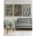 thumbnail image 6 of Modern Elegant Abstract Design Home Decor Boho Vintage Flower Framed Wall Art Prints for Office Dining Room Hallway 24x36in Natural Framed, 6 of 8