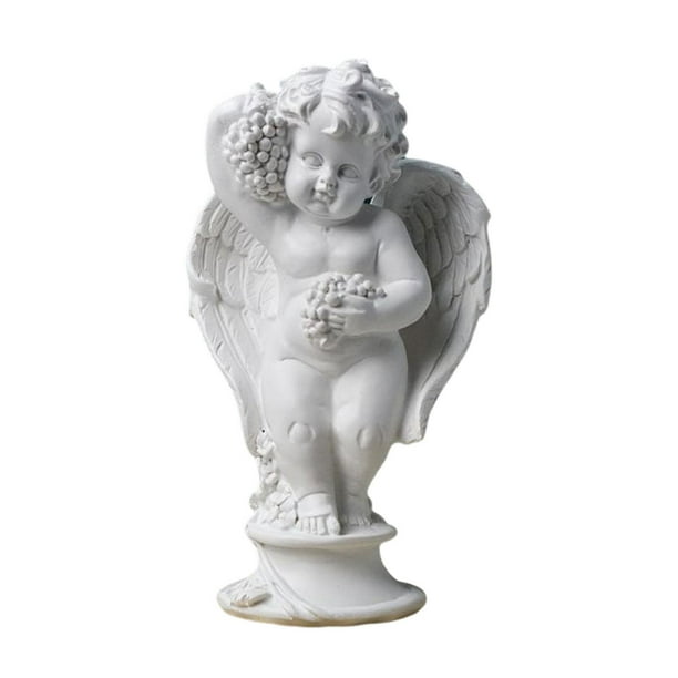 Estatua de estatuilla de ángel de resina, escultura coleccionable de ilustraciones decorativas modernas Uva Zulema Escultura de estatuilla de ángel