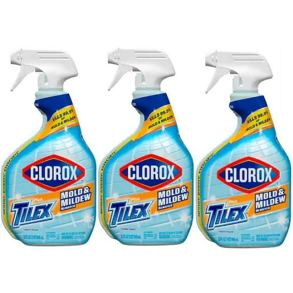Clorox Plus Tilex 32 oz. Mold and Mildew Remover and Stain Cleaner with Bleach Spray (3-Pack)